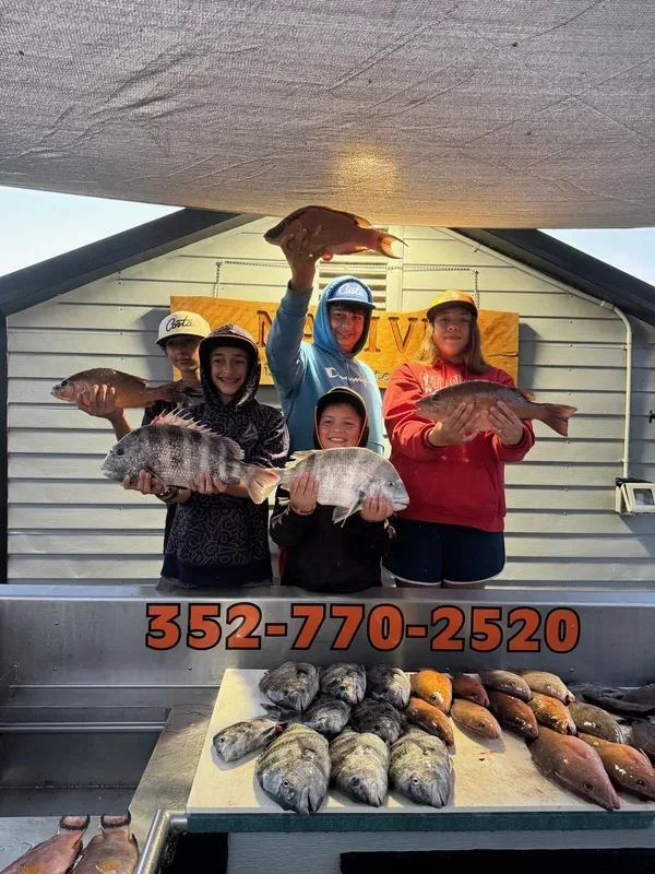 Variety of inshore fish caught